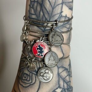 Alex & Ani | Disney Mickey Mouse & Disneyland Bracelet Lot of (4)
